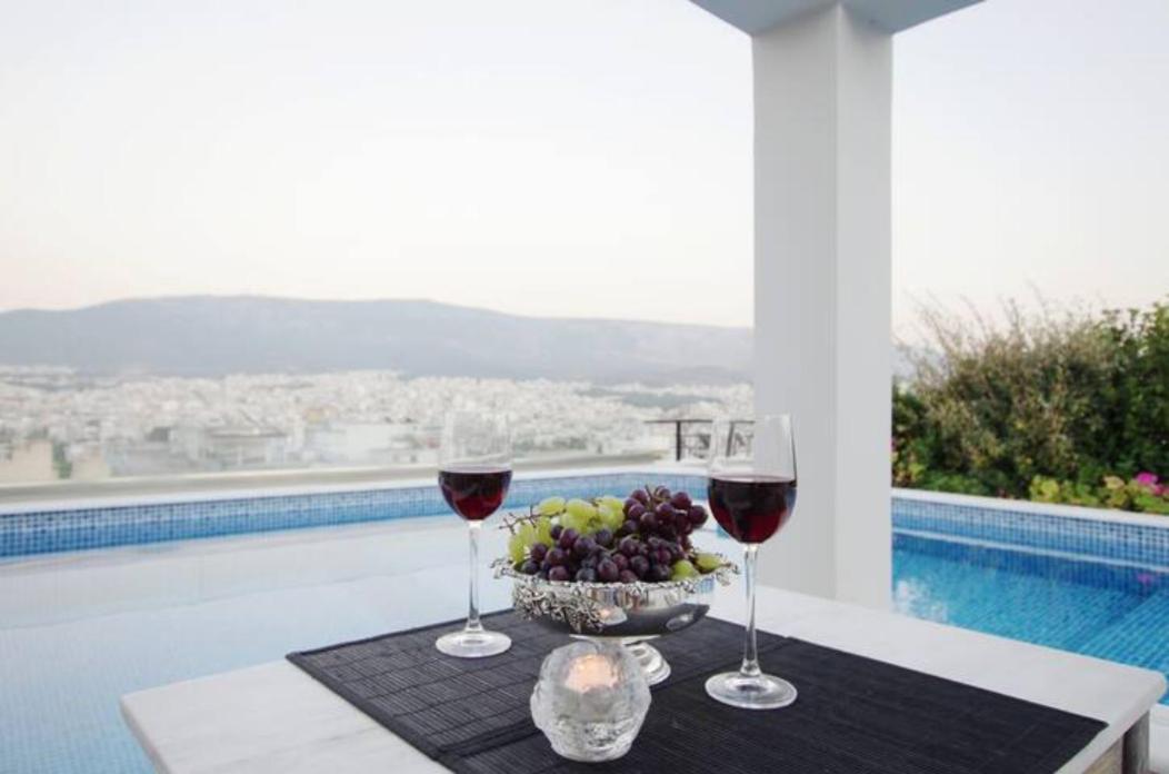 Ferienwohnung Athens Lycabettus Hill Penthouse, Private Roof Garden & Pool Exterior foto