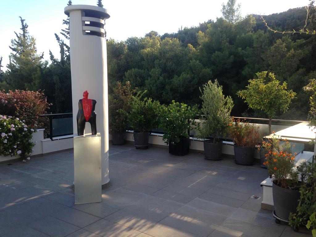 Ferienwohnung Athens Lycabettus Hill Penthouse, Private Roof Garden & Pool Exterior foto