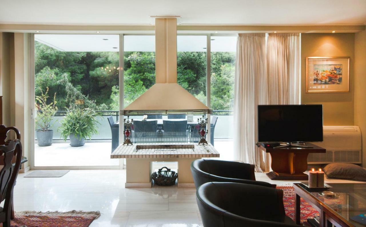 Ferienwohnung Athens Lycabettus Hill Penthouse, Private Roof Garden & Pool Exterior foto