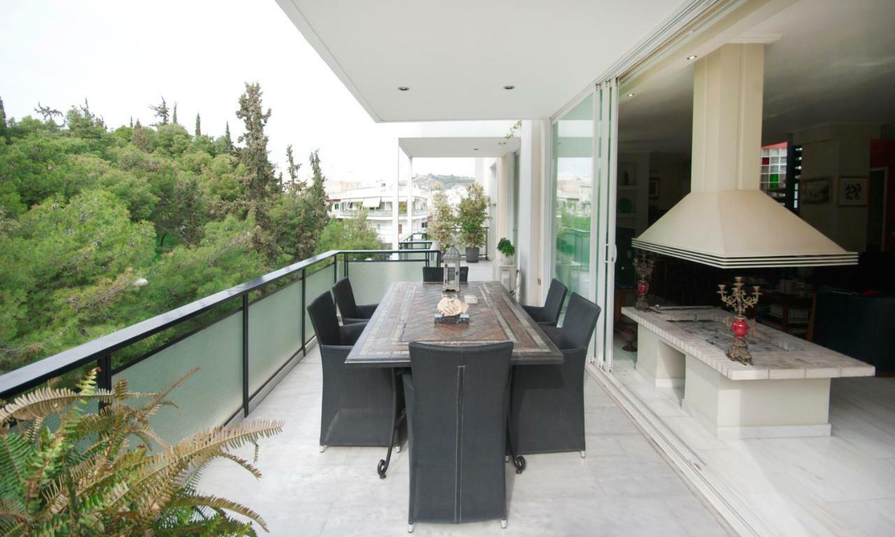 Ferienwohnung Athens Lycabettus Hill Penthouse, Private Roof Garden & Pool Exterior foto